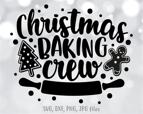 Christmas Baking Crew Svg Christmas Apron Svg Baking Shirt Design Svg