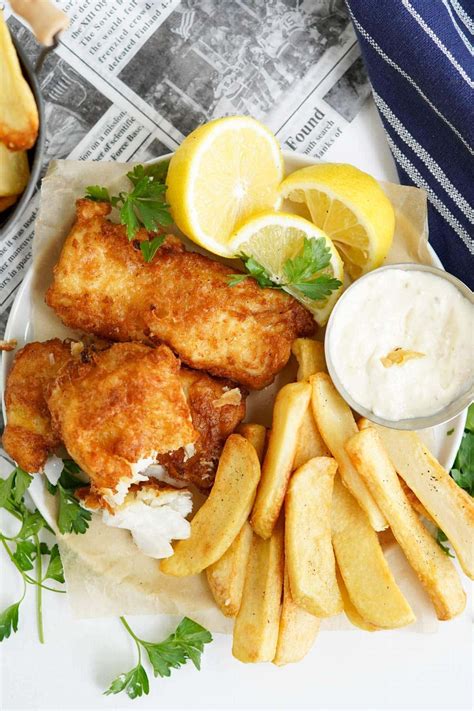 Crispy Beer Battered Fish And Chips Recipe