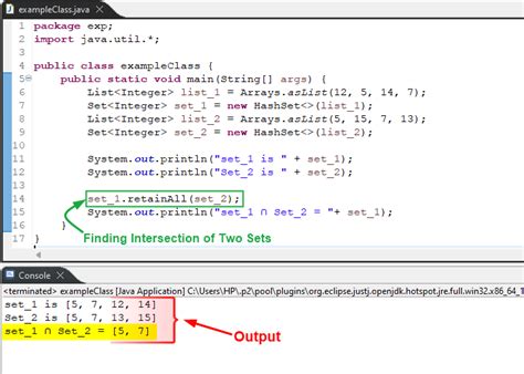 How To Get Intersection Of Two Sets In Java