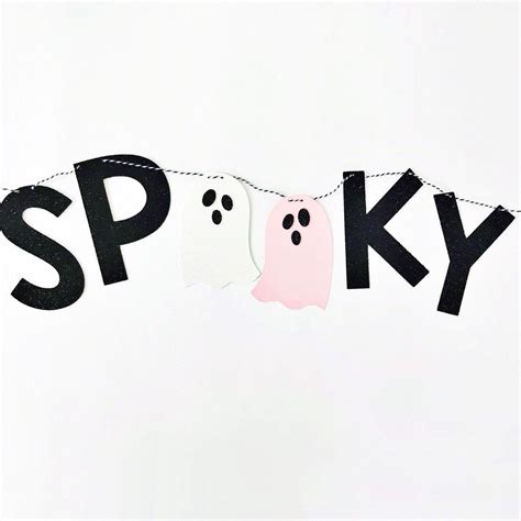 Spooky Banner Halloween Banner Halloween Decorations Halloween Party ...