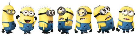 Group Minions Movie Characters Fun Squad Animated Friends Cartoon