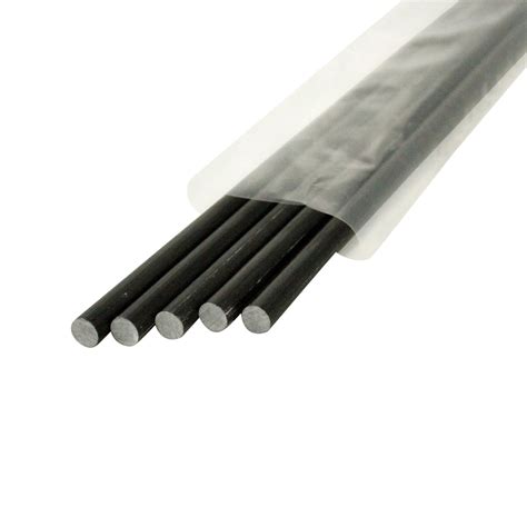 Gfrp Fibreglass Rod Ø6mmx2005mm Pultruded Black Set With 10 Pieces