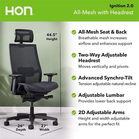 HON Ignition 2.0 Ergonomic Mesh Office Chair Review