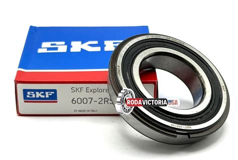 SKF 6007 2RS1 NR BALL BEARING RUBBER SEALED SNAP RING 35x62x14 Mm