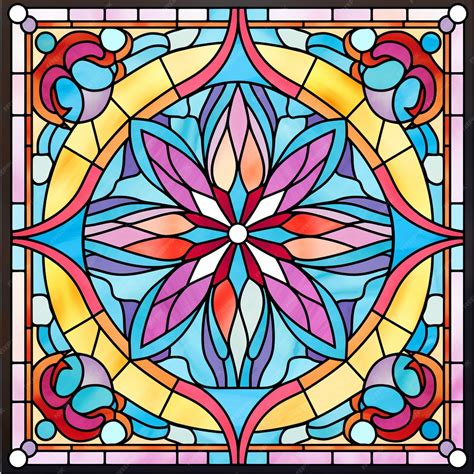 Artistic Stained Glass Window Designs | Premium AI-generated image