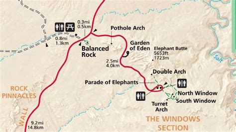 Arches National Park Map (PDF) • PhotoTraces