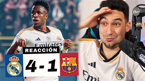 REACCIONES DE UN HINCHA Real Madrid vs Barcelona 4 1 BAÑO y CAMPEONES