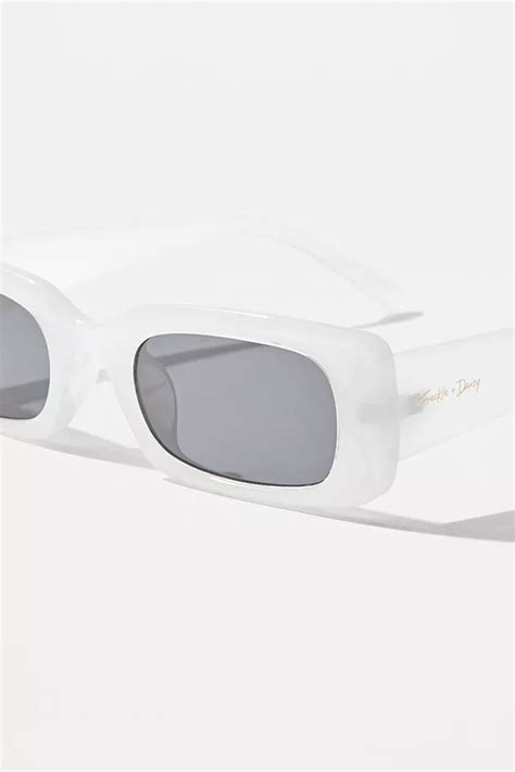 Uo Squared Oval Sunglasses Urban Outfitters Uk