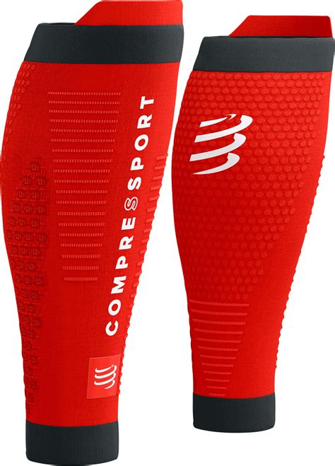 compressport   compression calf sleeves red start fitness
