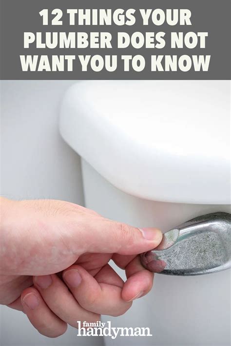 12 Things Your Plumber Doesnt Want You To Know Artofit