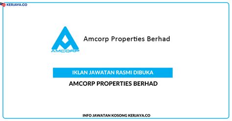 Jawatan Kosong Terkini Amcorp Properties Berhad Kerja Kosong Kerajaan