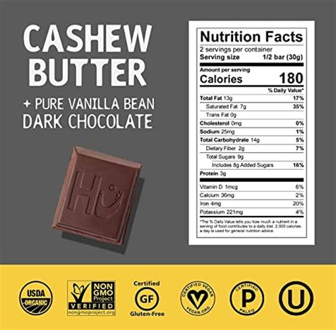 Hu Chocolate Bars 12 Pack Cashew Butter Vanilla Bean Chocolate