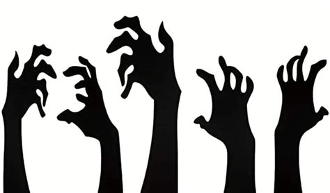 Creepy hands | Halloween silhouettes, Halloween window silhouettes ...