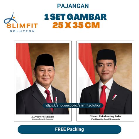 Jual Print Cetak Gambar Foto Poster Presiden Dan Wakil Indonesia