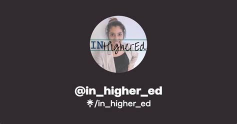 Inhighered Instagram Linktree