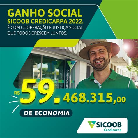 Sicoob Credicarpa proporcionou economia de R 59 milhões a cooperados