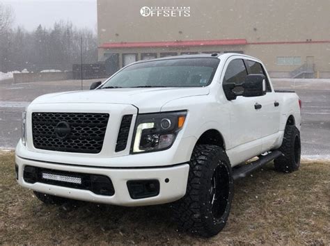 1 2018 Titan Nissan Rough Country Suspension Lift 3in Moto Metal 962 Black Nissan Titan