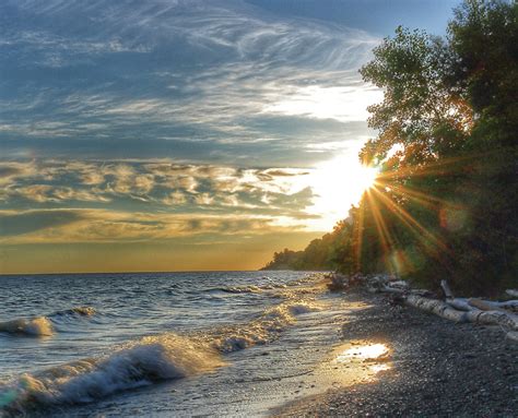 Lake Erie Bluffs Coastal Observation Tower In Perry Ohio Lake