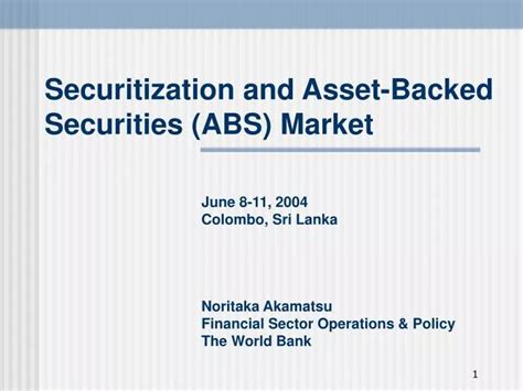 Ppt Securitization And Asset Backed Securities Abs Market