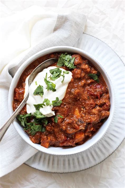 Sweet Potato Turkey Chili With Black Beans Cook Nourish Bliss