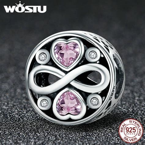 Buy Wostu Hot Sale Sterling Silver Our Forever Love Beads Fit