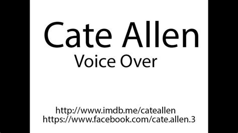 Cate Allen Voice Over Reel Youtube