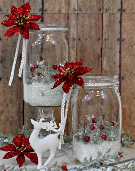 40 Christmas Holiday Decorating With Mason Jars Decoration Love