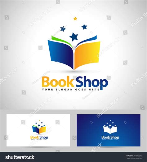 Book Shop Logo Design Creative Book Stock Vector (Royalty Free) 294610046