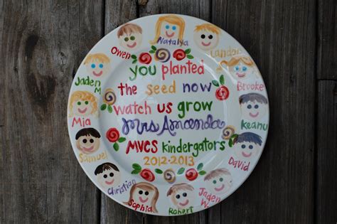 Teacher Gift Plate Personalized And Customized With Class