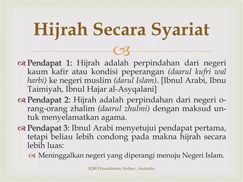 Sirah Nabawiyah Sekilas Makna Hijrah Ppt