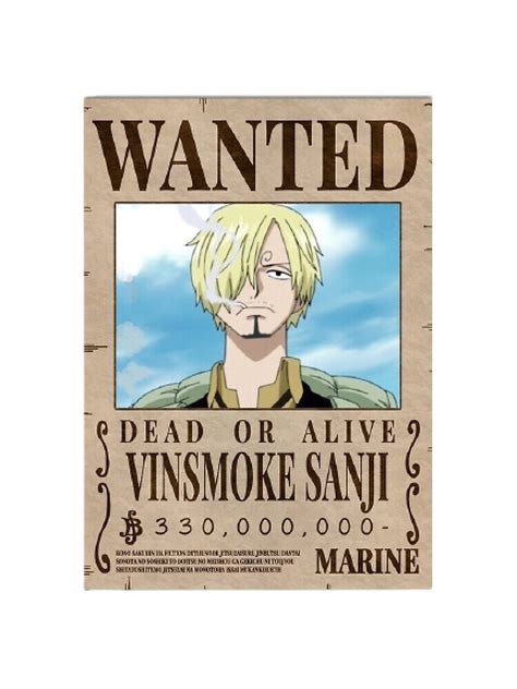 The Finest Wanted Sanji Poster Ever Designed (Update 2024)