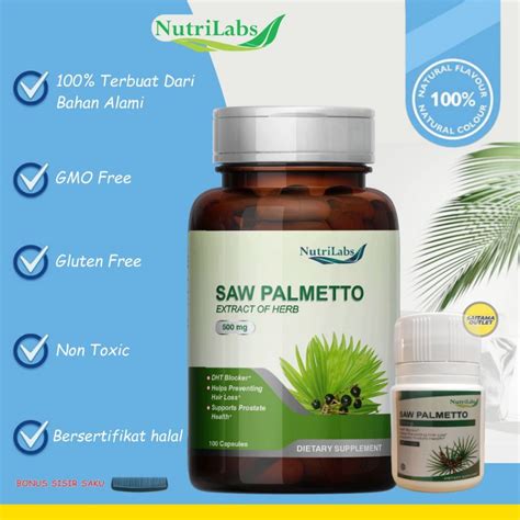 Jual Dht Blocker Nutrilabs Saw Palmetto Finasterid Alami Vitamin Rambut