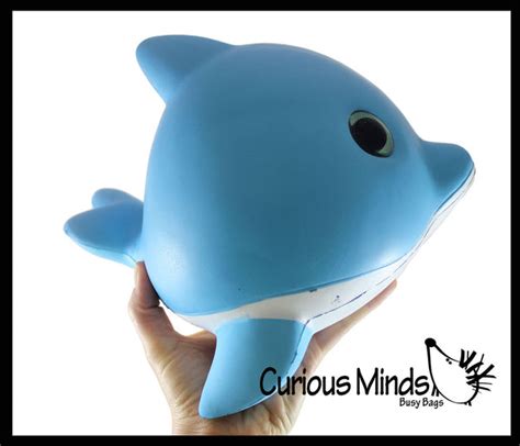 Jumbo Dolphin Squishy Slow Rise Foam Pet Animal Toy Scented Sensory