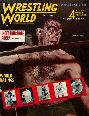 Wrestling World Magazine 1962 09 Antonino Rocca Complete Sports