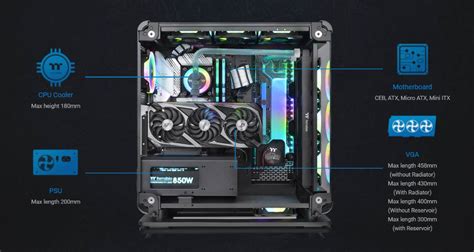 เคสคอมพิวเตอร์ Thermaltake Computer Case Core P6 Tg Snow