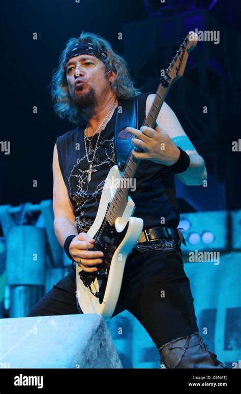 Adrian Smith Iron Maiden Performing At Madison Square Garden On The