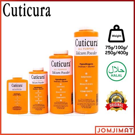 Cuticura All Purpose Talcum Powder 75g 100g 250g 400g Cuticura