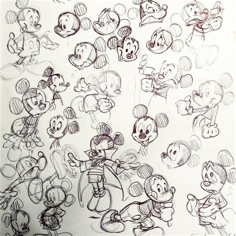 Dav Le Dessineux On Instagram Doodling Before Going To Bed Mickey