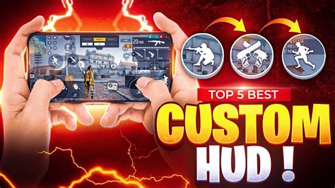 TOP 5 BEST CUSTOM HUD FREE FIRE 3 FINGER CLAW BETTER THAN PC PLAYERS