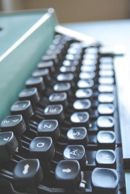 Premium Photo Keyboard Of Old Fashioned Typewriter