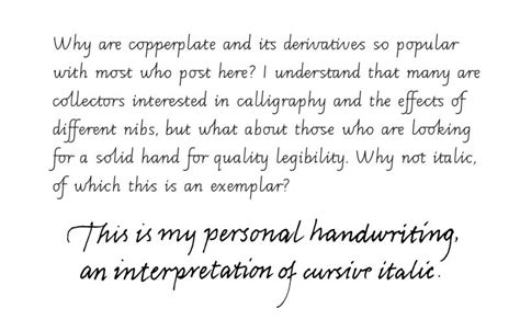 Cursive Italic Handwriting