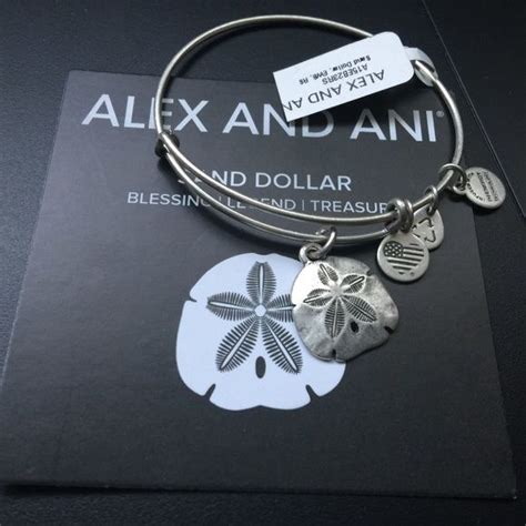 Alex And Ani Sand Dollar Rare Bracelet Pandora Leather Bracelet