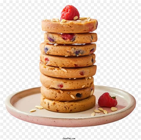 Chocolate Chip Cookie Makanan Penutup Kue Gambar Png