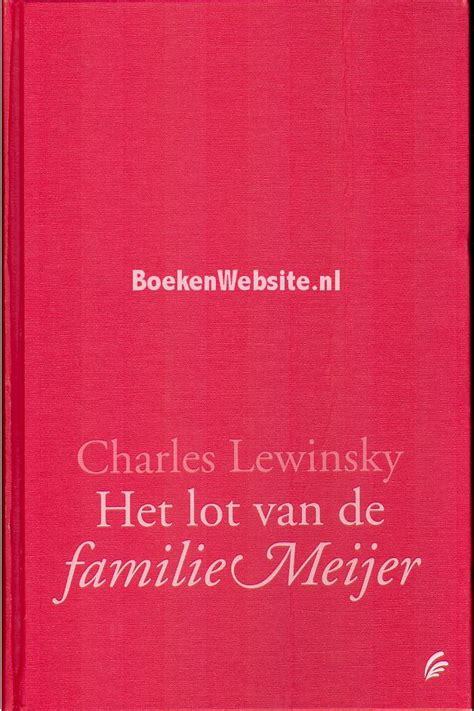 Het Lot Van De Familie Meijer Lewinsky Charles Boeken Website Nl