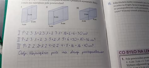 Zad Oblicz Pola Powierzchni Prostopad O Cian W O Podanych Wymiarach