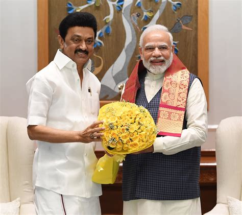 CM Of Tamil Nadu MK Stalin Calls On PM Modi IBG News