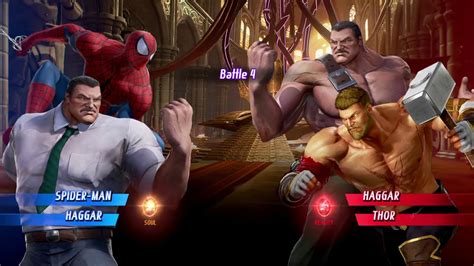 Marvel Vs Capcom Infinite Spider Man Haggar Alt Gameplay In Arcade