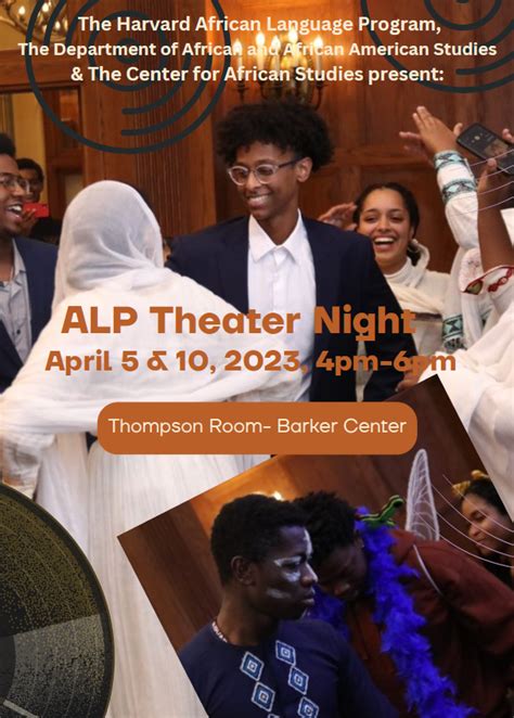 Alp Theater Night The African Language Program At Harvard