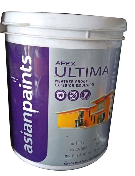 Asian Paints Apex Ultima Weatherproof Exterior Emulsion Paint 4 Liter