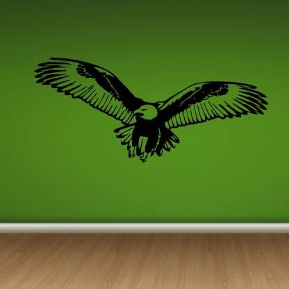 Decor Villa 58.42 cm Decor Villa Flaying baaz bird Wall Sticker Large ...